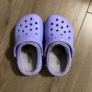 Crocs Lined Clogs for Toddler - Purple